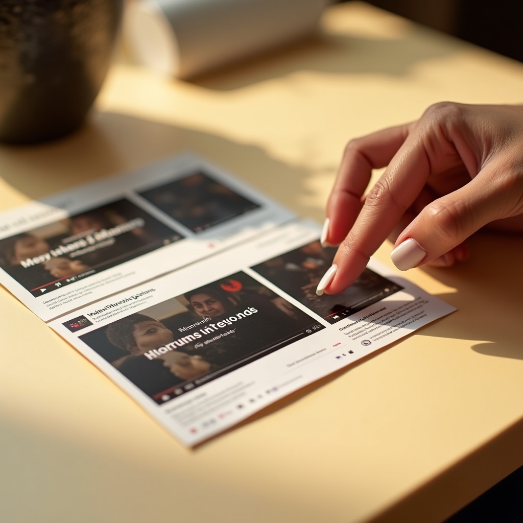 Side by side comparison of two YouTube thumbnail designs illustrating click-through rate differences